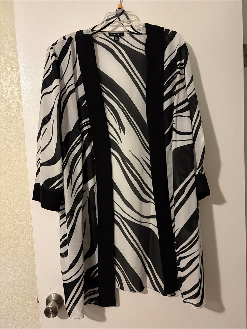 Dana Kay Black and White Zebra Print Dress